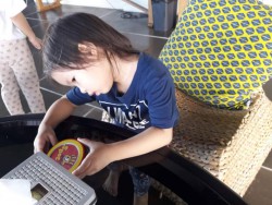 our tiny guests are having fun at Thalay hostel